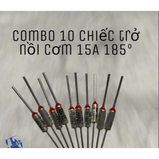 Combo 10 chiếc cầu chì - trở nồi cơm điện 250v 15A 185°c