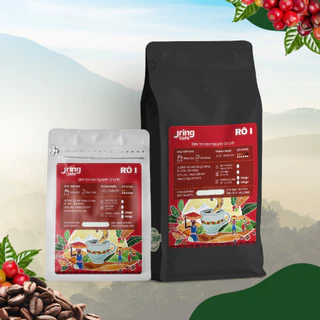 Cà phê Robusta 1 rang mộc Jring Café đặc sản cao nguyên Di Linh