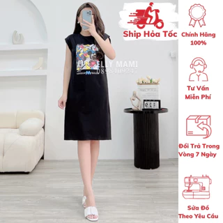 [BEST SELLER] ( 40kg - 65kg ) Đầm Bầu , Đầm Suông Thun Lạnh Mickey Form Dễ Mặc Thoải Mái, Siêu Mát