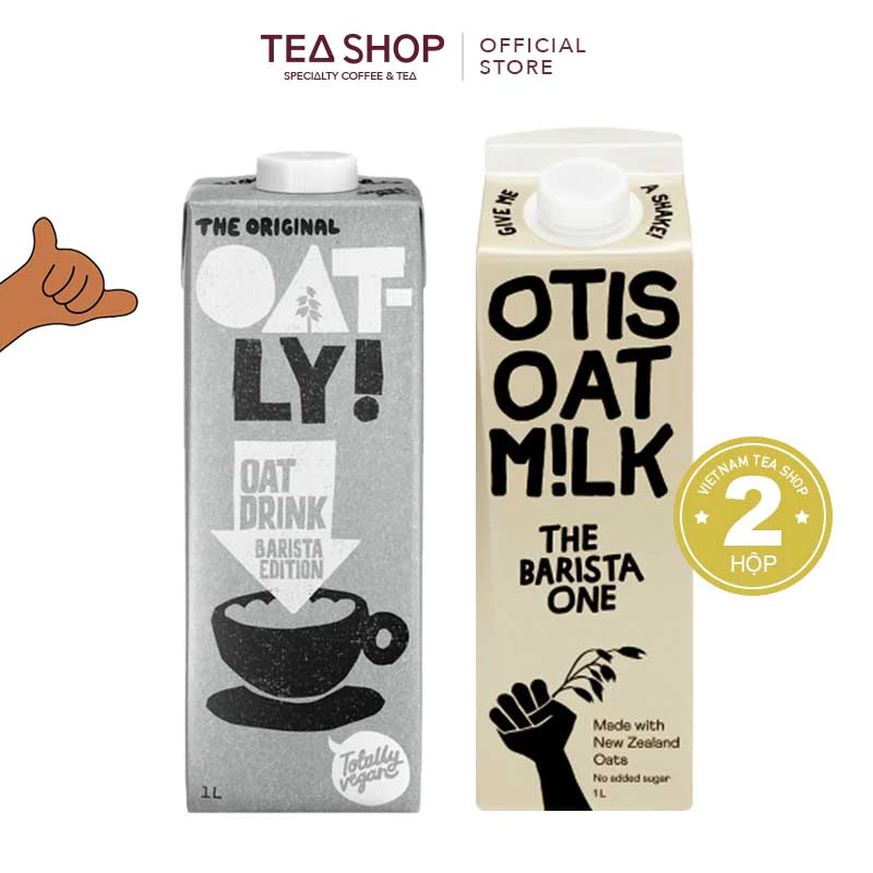 [COMBO SALE] Sữa yến mạch Oatly Barista Edition + OTIS Oat Milk The Barista One (2 x 1L)