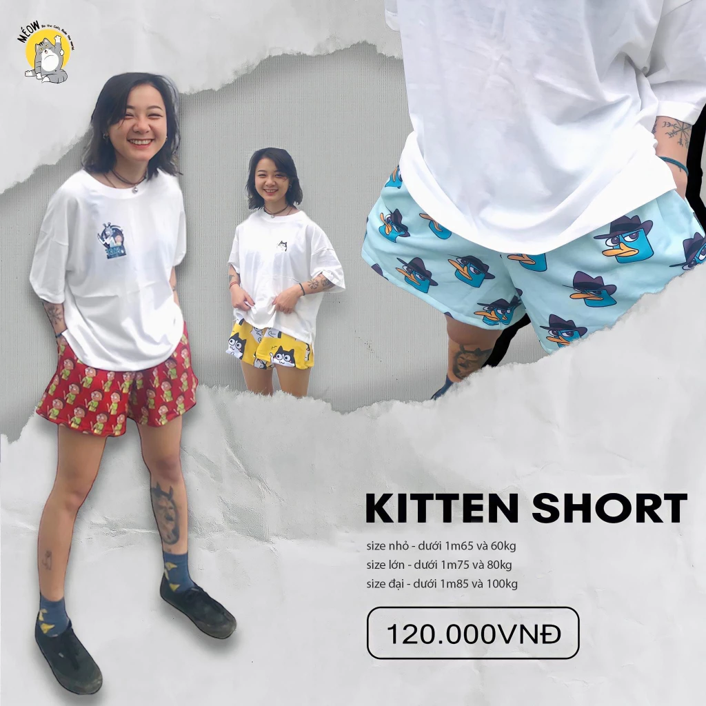 [KITTEN SHORTS] Quần Ngắn Ngang Nửa Đùi Nữ_Made By Méow [album 4] - [KHÁCH IU VUI LÒNG ĐỌC KỸ PHẦN MÔ TẢ]