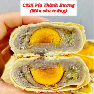 (Lò sản xuất)Bánh pía Môn sầu riêng trứng Thành Hương - Pía gói giấy xưa truyền thống