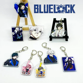 Móc khóa BLUE LOCK anime Tiền đạo số 1 sưu tầm Acrylic hai mặt Nhân Vật Rin Isagi Yukimiya Sae Nagi