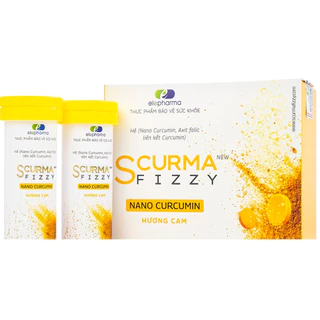 (TẶNG NGAY 1TUYP SỦI VITAMIN C KHI MUA )Viên sủi nghệ nano curcumin đích scurma fizzy hộp 20 viên / scumar fizzy