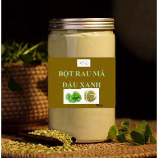 500gr bột rau má đậu xanh nhà làm ( 100% nguyên chất)