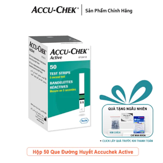 Que Thử Đường Huyết Accu Check Active Hộp 50 Que, Combo 150 que