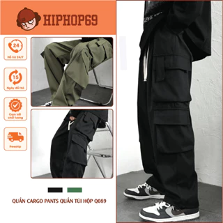 Quần ống rộng,Quần Cargo Pants Quần túi hộp hợp thời trang nam nữ thích hợp cho mùa hè Q089