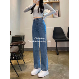 {Quangchau} Quần Suông Hack Dáng Vải Jean💟 TRẺ TRUNG 💟 Quần Jean trẻ trung mẫu mới 2023 – Linhs shop