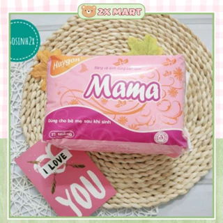 Băng vệ sinh Mama gói 12 miếng bvs ban đêm dành cho mẹ sau sinh Huygo  [Êm thấm]