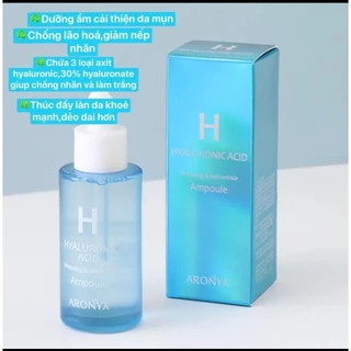 Serum HA dưỡng trắng cấp ẩm ,giảm thâm nám, trẻ hóa da  Aronyx Hàn Quốc 50ml