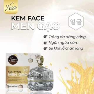 Kem face men gạo Nicos dưỡng trắng da ngừa thâm sạm