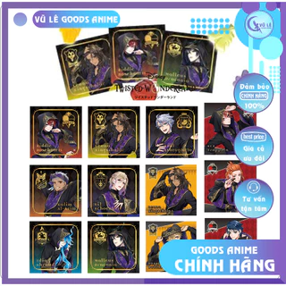 Đồ sưu tầm Disney Twisted Wonderland chính hãng, Sticker in hình nhân vật Twisted Wonderland, goods anime Nhật Bản