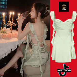 (SẴN) VÁY ĐẦM ULZZANG NỮ CÓ MÚT NGỰC HỞ LƯNG HOT TREND TGFASHION