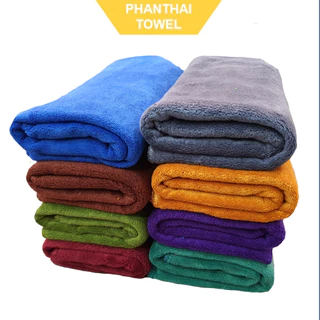 Khăn đa năng microfiber 1m2 thấm hút cực tốt không đổ lông đa dạng màu sắc thấm hút cực tốt