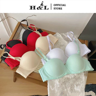 Áo ngực nâng ngực cotton mút mỏng nhẹ thoải mái, có gọng tạo khe quyến rũ HL BOUTIQUE A824