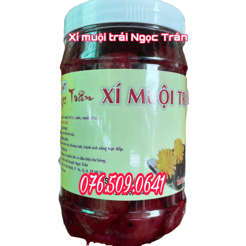 Nước xí muội trái đỏ Ngọc Trân hủ 1 kg [Date mới]