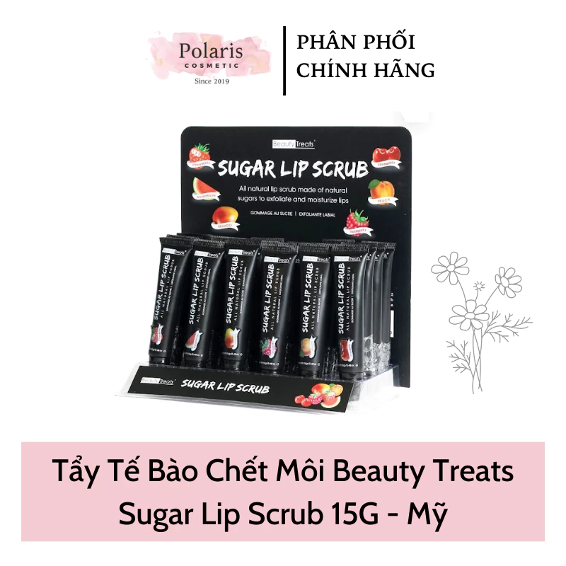 Tẩy Tế Bào Chết Môi Beauty Treats Sugar Lip Scrub 15G [USA]