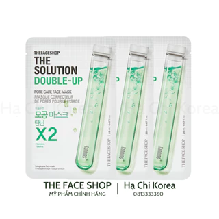 Set 3 miếng Mặt nạ chăm sóc lỗ chân lông The Solution Pore Care Face Mask The Face Shop