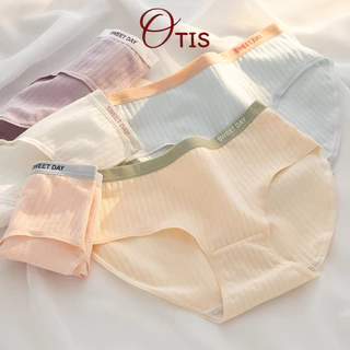 Quần Lót Nữ Cotton Cao Cấp Kháng Khuẩn Kẻ Sọc In Chữ Dễ Thương OTIS Q07