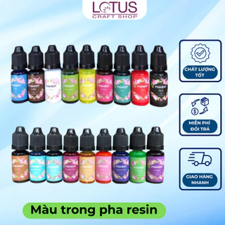 Màu Pha Resin 10ml màu Trong Chuyên Làm Resin Handmade