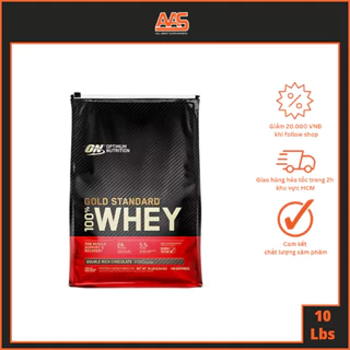 Sữa Tăng Cơ Cho Người Tập Gym GOLD STANDARD 100% WHEY  - Optimum Nutrition - 10lbs - Từ Mỹ