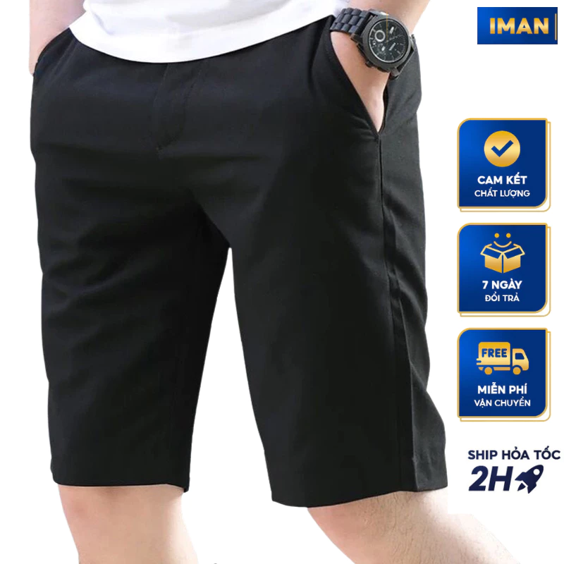 Quần Short KaKi Nam Dáng Bassic iMan Store, Quần Đùi Nam Phong Cách Hàn Quốc Trẻ Trung, Cá Tính {HÀNG CAO CẤP} VNXK