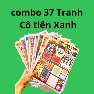 Combo 37 Tranh Cô tiên Xanh