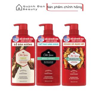 Dầu Gội OLD SPICE 2in1 Hương Nước Hoa Cho Nam Chai 650ML/chai - Gỗ Đàn Hương & Hoang Dã Mạnh Mẽ