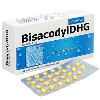 Bisacodyl DHG - Hỗ trợ nhuận tràng giảm táo bón (có che tên sp)