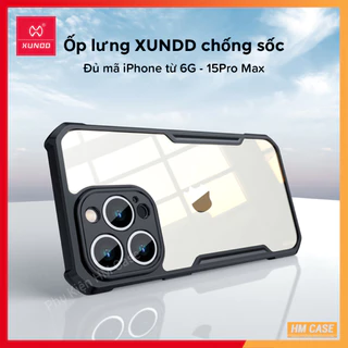 Ốp lưng XUNDD iPhone 15 / 15 Pro/ Max / 14 Pro / Max/ 13 Pro/ Max/ 12 Pro/ Max/ 11 Pro/ Max/ Xs Max / 7/8Plus/7G/SE2/8G