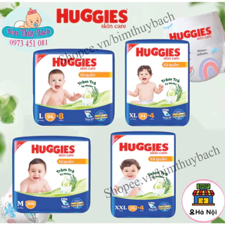 Tã quần Huggies Skincare Mega Jumbo M106/L96+8/XL84+4/XXL76+4