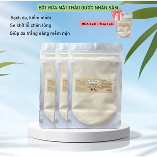 Bột rửa mặt bạc hà the mát mix thảo mộc