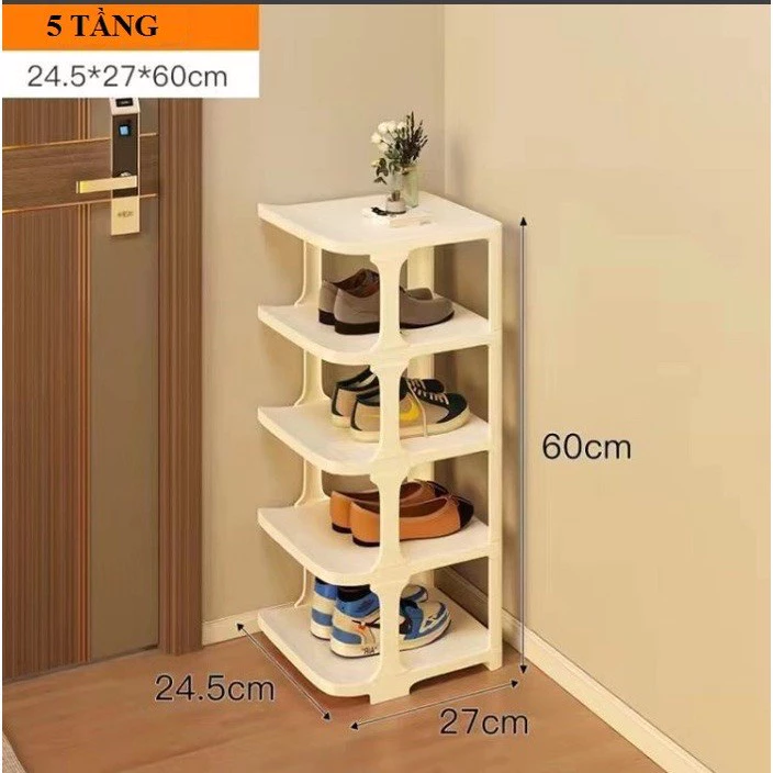 kệ để giày 5 tầng chữ i kiểu mới đa năng thông minh chất liệu nhựa pp cao cấp chữ NEOSURE123