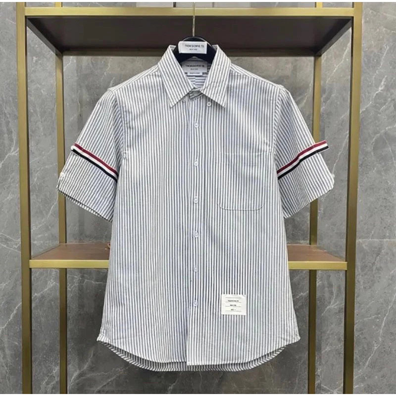 Áo Sơ Mi Thom Browne Armband loại Best - Shirt Thom Browne Chất cotton dệt Oxford cao cấp