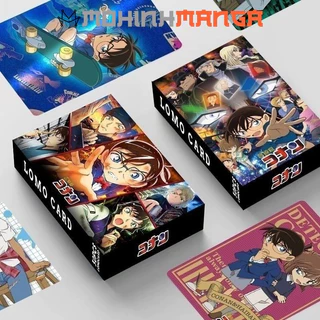 Lomo card hộp 30 thẻ truyện thám tử lừng danh Conan Edogawa poster card Ran Mori Kaito Kid Shinichi