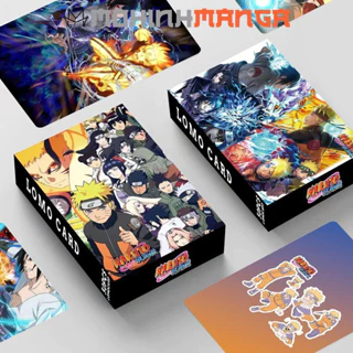 Lomo card hộp 30 thẻ truyện Naruto poster card Sasuke Kakashi Itachi Rock Lee Hokage Akatsuki