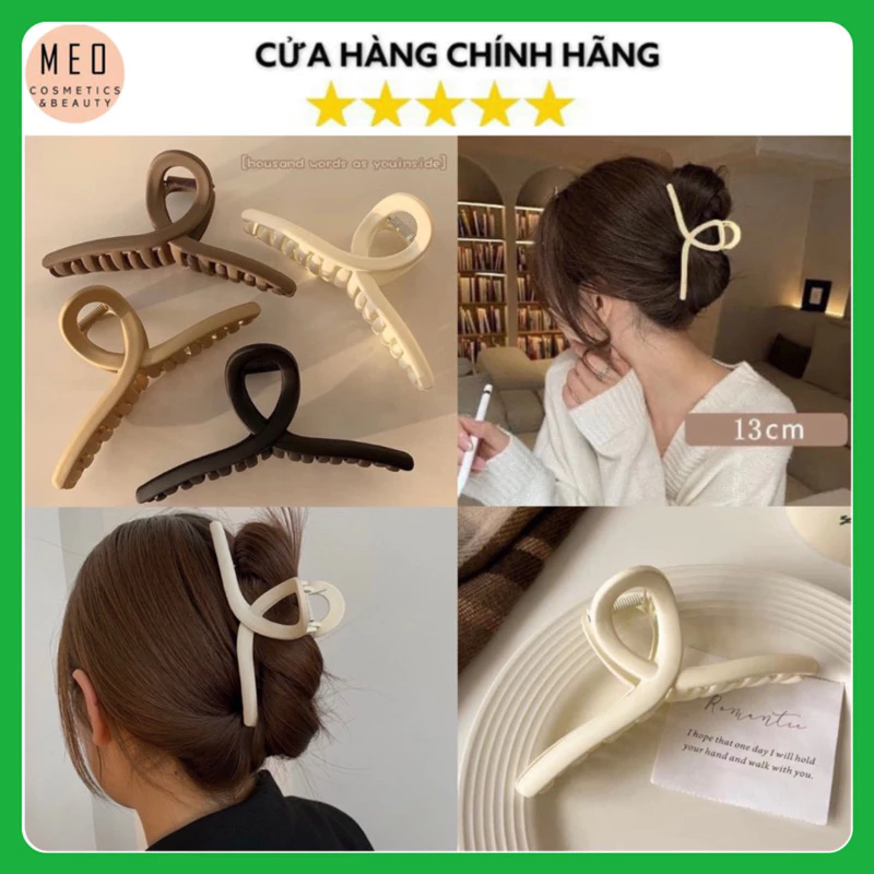 Kẹp Tóc Càng Cua Bằng Nhựa Acrylic Cỡ Lớn 13cm Dễ Thương Phong Cách Hàn Quốc