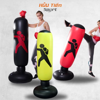 Bao Cát Đấm Bốc, Trụ Đấm Võ Thuật Luyện Phản Xạ, Tập Boxing, Bơm Hơi Cao Cấp Xoay 360 độ, Tự Động Cân Bằng