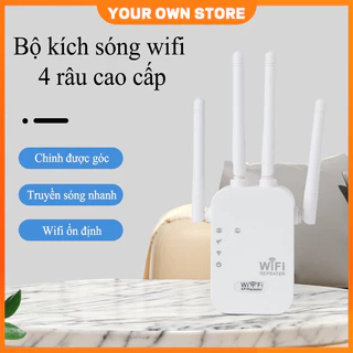 Bộ kích sóng wifi 4 râu tốc độ 300mbps/1200mbps phát xuyên tường kết nối xa sóng mạnh