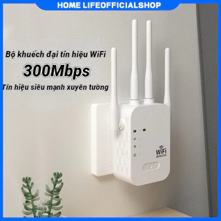 Bộ Kích Sóng Wifi 4 Râu Tốc Độ Cao 300Mbps Kiêm Cục Kích Wifi Không Dây Siêu Mạnh Bộ Kích Wifi Kết Nối Xa