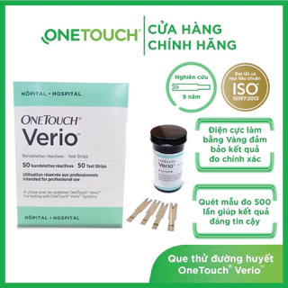 Que thử đường huyết Onetouch Verio 25 que