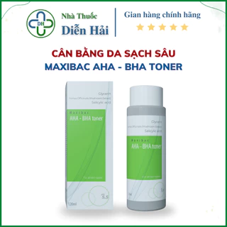 Nước hoa hồng, Toner Maxibac AHA-BHA pH 5.5 cấp ẩm, phục hồi da, se khít lỗ chân lông, ngừa mụn - NHÀ THUỐC DIỄN HẢI