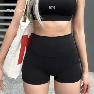 Quần biker ngắn thể thao RYACTIVE - SHORT BIKER màu đen