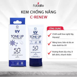 Kem Chống Nắng C-renew Nâng Tone, Không Bết Dính SPF PA 50++++