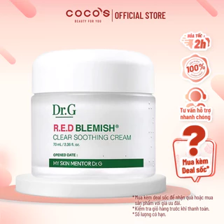 Kem dưỡng ẩm và phục hồi sâu cho da Dr.G R.E.D Blemish Clear Soothing Cream 70ml / 10ml
