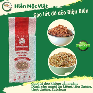 Gạo lứt đỏ dẻo Điện Biên chính hãng Mộc Việt túi 1kg