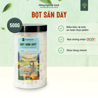 Bột Sắn Dây Nguyên Chất Nông Nghiệp Sạch Hũ 500g