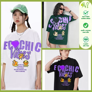 Áo thun đẹp nam nữ tay lỡ unisex form rộng Áo thun đẹp nam nữ ECOCHIC cute - Áo phông nam nữ Người Đẹp Vì Lụa