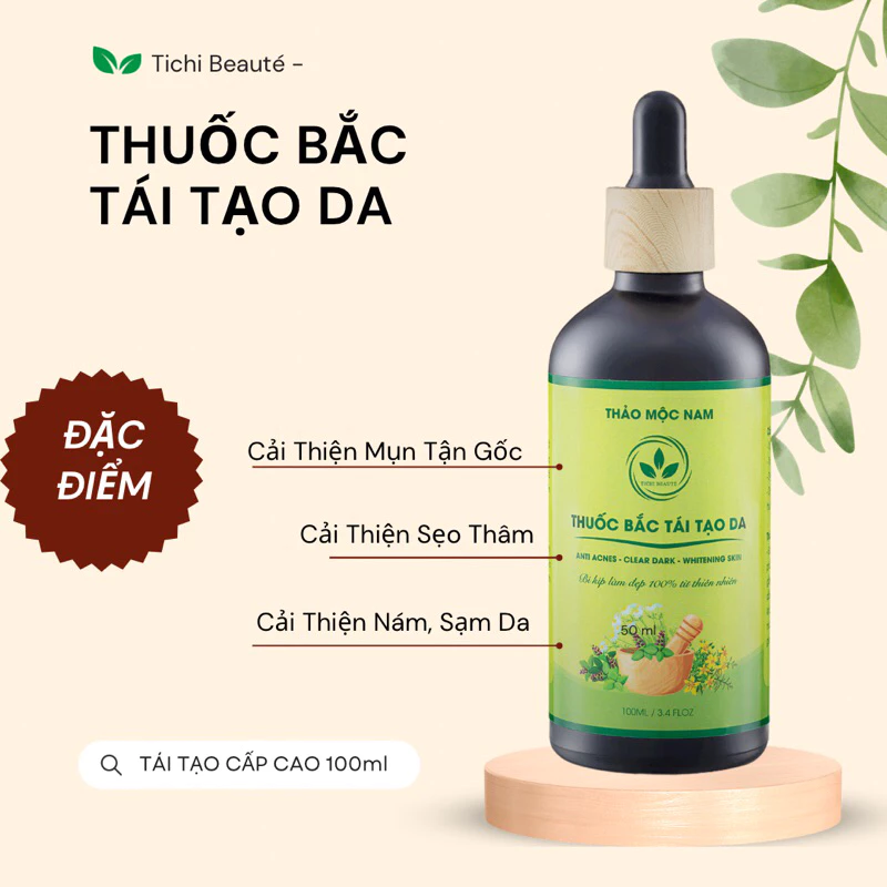 [CHÍNH HÃNG] - THUỐC BẮC TÁI TẠO DA - THUỐC BẮC GIA TRUYỀN TÁI TẠO DA, TRỊ DỨT ĐIỂM CÁC LOẠI MỤN