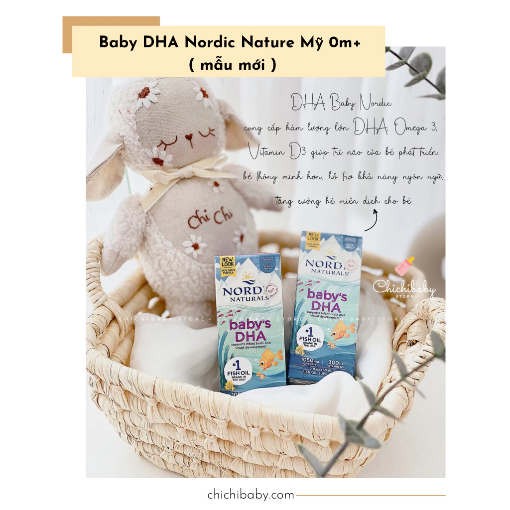 DHA Baby Nordic cho bé từ sơ sinh và từ 1 year ( mẫu mới )